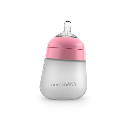 Flexy silikonska flašica za bebe 270 ml - Roza