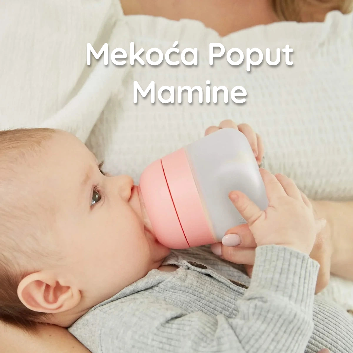 Flexy silikonska flašica za bebe 270 ml - Sage