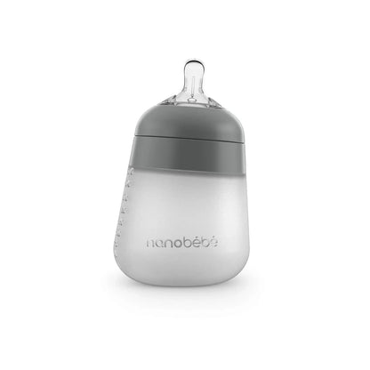 Flexy silikonska flašica za bebe 270 ml - Siva