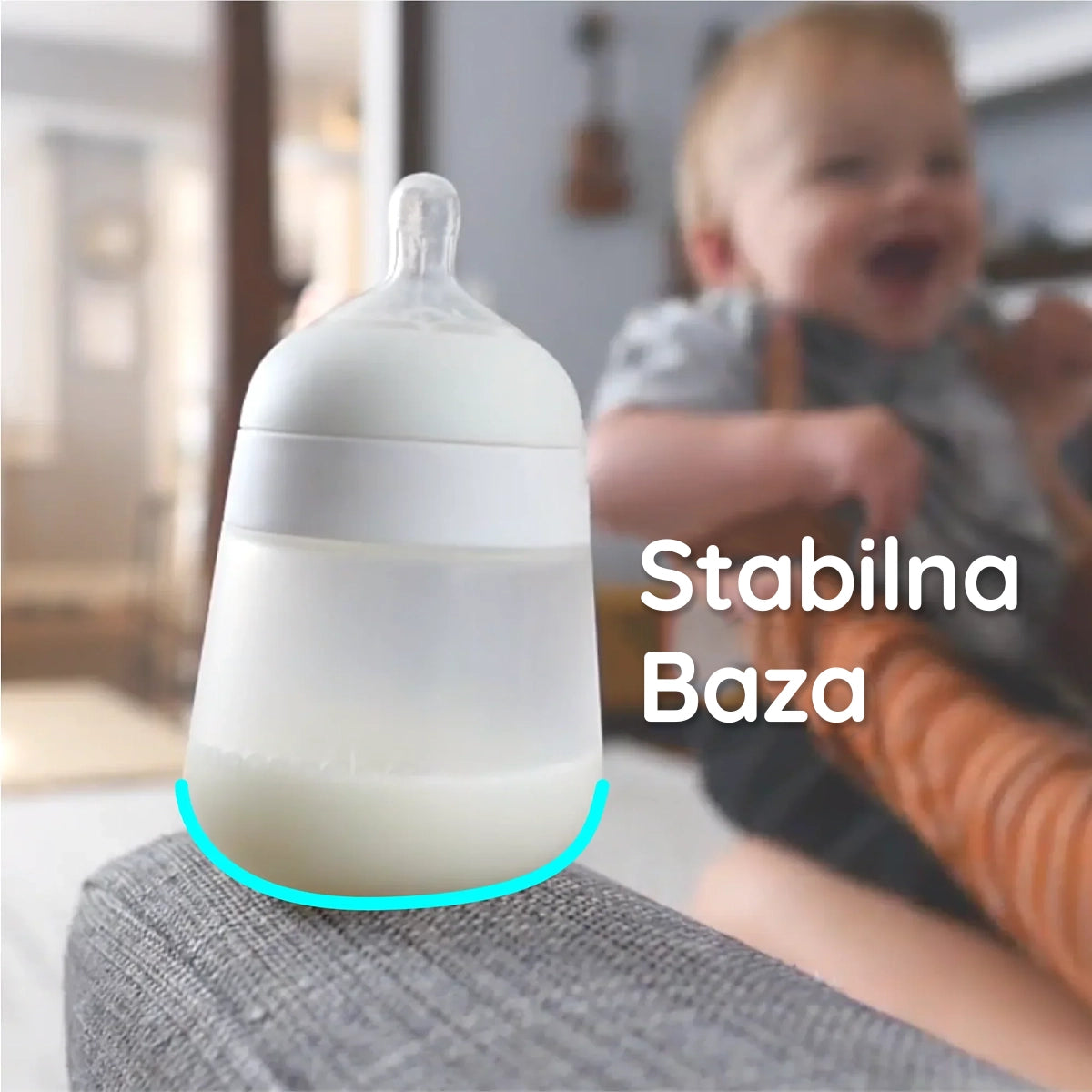 Flexy silikonska flašica za bebe 270 ml 2kom - Bijela