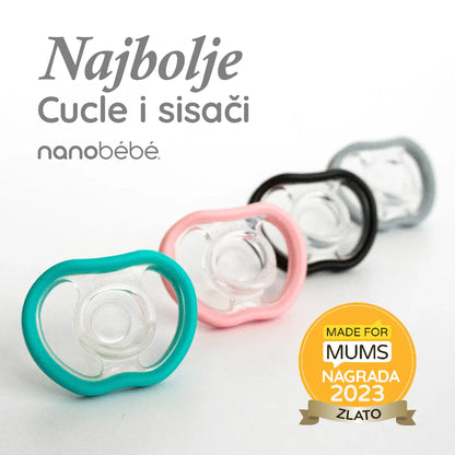 Flexy silikonska duda, 0-3 mj, 2kom, Bijela