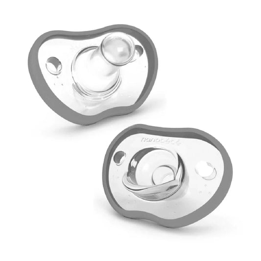 Flexy silikonska duda, 3+mj, 2kom, Siva